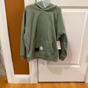Kids Soft Green Hoodie with Front Pockets